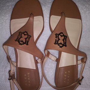 Alex Marie emblem flat sandals